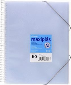 CARPETA 50 FUNDAS ESPIRAL TRANS