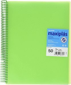 CARPETA 50 FUNDAS ESPIRAL VERDE