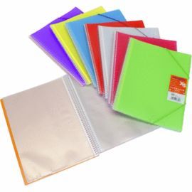 CARPETA 20 FUNDAS MAXIPLAS TRANSP AZUL