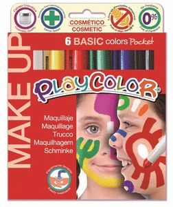 MAQUILLAJE MAKE UP BASIC POCKET 6 COLORES SURTIDOS