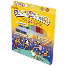 TEMPERA SOLIDA PLAYCOLOR POCKET 24 COLORES