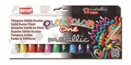 TEMPERA SOLIDA METALLIC ONE ESTUCHE 12 COLORES SUR