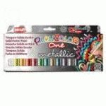TEMPERA SOLIDA METALLIC ONE ESTUCHE 6 COLORES SURT