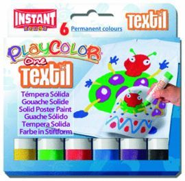 PINTURA PARA ROPA TEXTIL ONE ESTUCHE 6 COLORES SUR