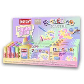EXPOSITOR TEMPERAS PLAYCOLOR Y ADHESIVOS INSTANT P