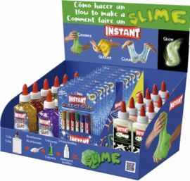 EXPOSITOR COLA GLITTER Y GLOW SLIME