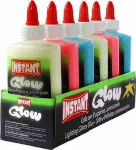 COLA CON PURPURINA LUMINISCENTE INSTANT GLOW 147ML