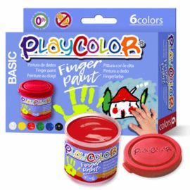 PINTURA DEDOS PLAYCOLOR FINGER PAINT BASIC 40ML 6