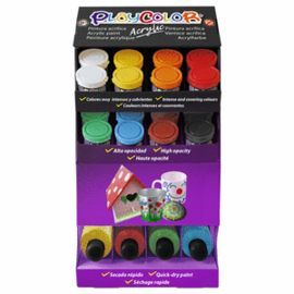 PINTURA PLAYCOLOR ACRYLIC BASIC EXPOSITOR 40 X 250