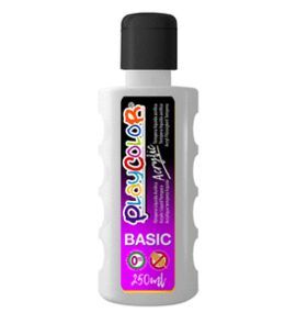 PINTURA PLAYCOLOR ACRYLIC BASIC 250 ML BLANCO