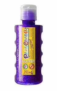 TEMPERA PLAYCOLOR LIQUID GLITTER 250 ML VIOLETA