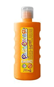 TEMPERA PLAYCOLOR LIQUID BASIC 250 ML NARANJA