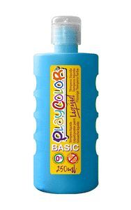 TEMPERA PLAYCOLOR LIQUID BASIC 250 ML AZUL CLARO