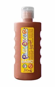 TEMPERA PLAYCOLOR LIQUID BASIC 250 ML MARRON