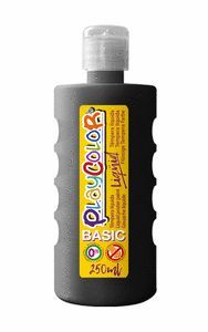 TEMPERA PLAYCOLOR LIQUID BASIC 250 ML NEGRO