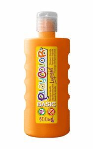 TEMPERA PLAYCOLOR LIQUID BASIC 500 ML NARANJA