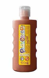 TEMPERA PLAYCOLOR LIQUID BASIC 500 ML MARRON