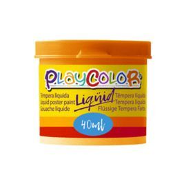 TEMPERA PLAYCOLOR LIQUID 40 ML NARANJA 6