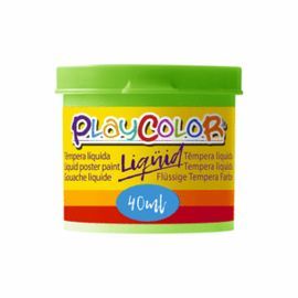 TEMPERA PLAYCOLOR LIQUID 40 ML MONOCOLOR VERDE CLA