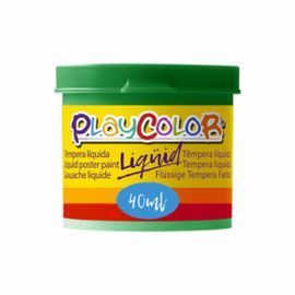 TEMPERA PLAYCOLOR LIQUID 40 ML MONOCOLORVERDE OSCU