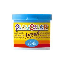 TEMPERA PLAYCOLOR LIQUID 40 ML MONOCOLOR AZUL CLAR
