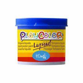 TEMPERA PLAYCOLOR LIQUID 40 ML MONOCOLOR AZUL OSCU