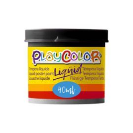 TEMPERA PLAYCOLOR LIQUID 40 ML MONOCOLOR NEGRO 6