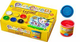 TEMPERA PLAYCOLOR LIQUID 40 ML 6 COLORES SURT CON