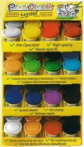 EXPOSITOR 48 TEMPERAS PLAYCOLOR LIQUID 40 ML