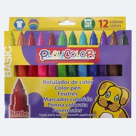 ROTULADOR PLAYCOLOR JUMBO BASIC 12 COLORES