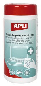 TOALLITAS LIMPIEZA ALCOHOL 100 UDS