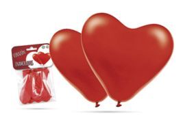 BOLSA 5 GLOBOS 31 CM. CORAZON ENAMORADOS