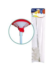 VARILLAS Y SOPORTES PARA GLOBOS COLOR BLANCO BOLSA