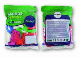 GLOBO 22CM BOLSA 100 UNID Nº 9