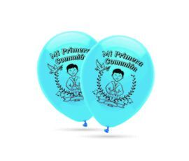 GLOBOS 30 CM Ø BOLSA-SOLAPA 10 UNIDADES COMUNION A