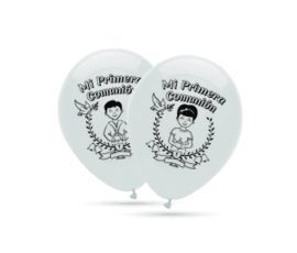 GLOBOS 30 CM Ø BOLSA-SOLAPA 10 UNIDADES COMUNION B