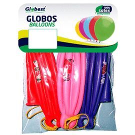 SET 12 BOLSAS SOLAPA 3 GLOBOS PUNCHBALL 45CM IMPRE