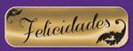 ETIQUETA ADHESIVA FELICIDADES ORO ROLLO 250 UNIDAD