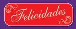 ETIQUETA ADHESIVA ROJAS FELICIDADES ROLLO 250 UNID