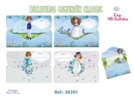 BILLETERO COMUNION CLASSIC SURTIDO 48 UNIDADES SUR