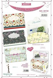 BILLETERO BODA CLASSIC PLATA 48 UNIDADES SURTIDAS