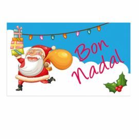 ROLLO 250 ETIQUETAS BON NADAL CATALAN 138