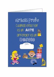 POSTAL MAXI GRACIAS PROFE (34X49)