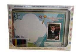 MARCO CRISTAL HUELLAS PROFE DIN A4