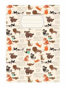 CUADERNO NOTAS A6 PERROS (10.5X14.8)