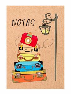 CUADERNO NOTAS A6 MALETAS (10.5X14.8)