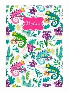 CUADERNO NOTAS A6 CAMALEONES (10.5X14.8)
