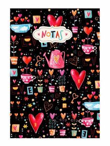 CUADERNO NOTAS A6 CORAZONES (10.5X14.8)