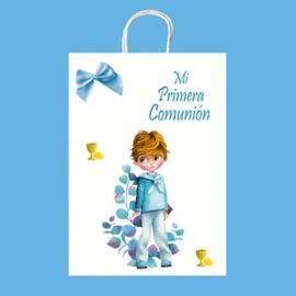BOLSA BLANCA MEDIANA COMUNION NIÑO