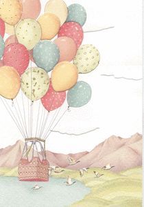 POSTAL TURNOWSKY GLOBO CON GLOBOS